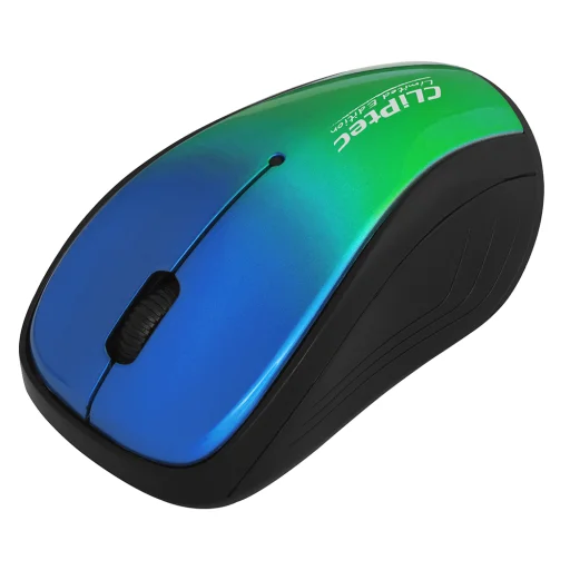 Cliptec Xilent II RZS856S vezeték nélküli optikai egér 1200DPI kék/zöld - 1