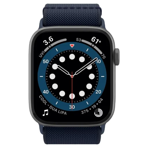 Apple Watch 4/5/6/7/8/SE/Ultra (42/44/45/49mm) Spigen Fit Lite Óraszíj Sötétkék  (AMP02287) - 3