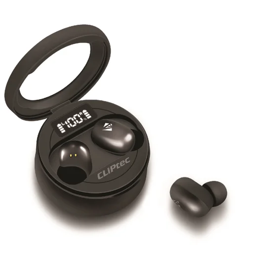 Cliptec Bluetooth TWS vezeték nélküli fülhallgató Buddy BTW310 fekete/szürke - 1