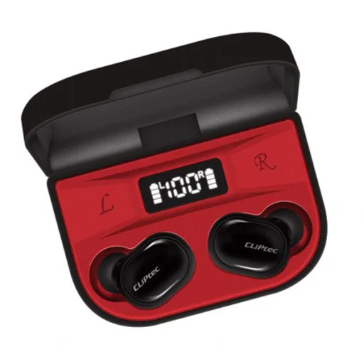Cliptec Bluetooth TWS vezeték nélküli fülhallgató Dot-X BTW308D 2200mAh piros - 3