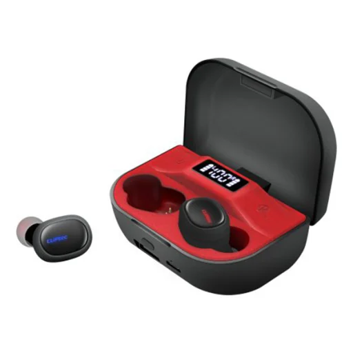 Cliptec Bluetooth TWS vezeték nélküli fülhallgató Dot-X BTW308D 2200mAh piros - 1