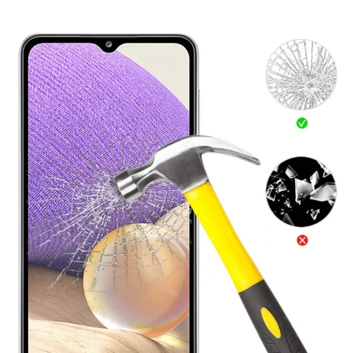 Kijelzővédő üvegfólia 5D SAMSUNG GALAXY A32 5G fekete - 7