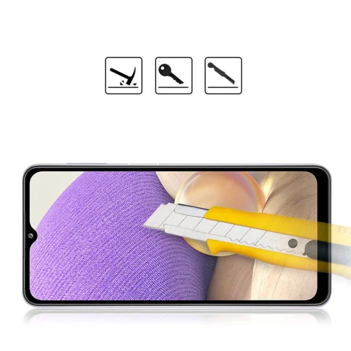 Kijelzővédő üvegfólia 5D SAMSUNG GALAXY A32 5G fekete - 10