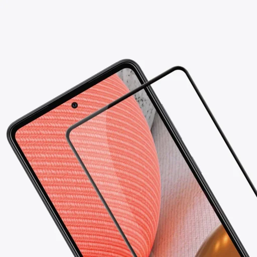 Kijelzővédő üvegfólia 5D SAMSUNG GALAXY A72 fekete - 7