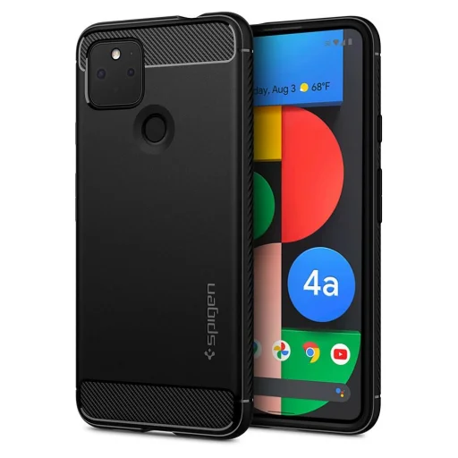 Spigen Rugged Armor tok GOOGLE PIXEL 4A 5G matt fekete (ACS01885) - 1