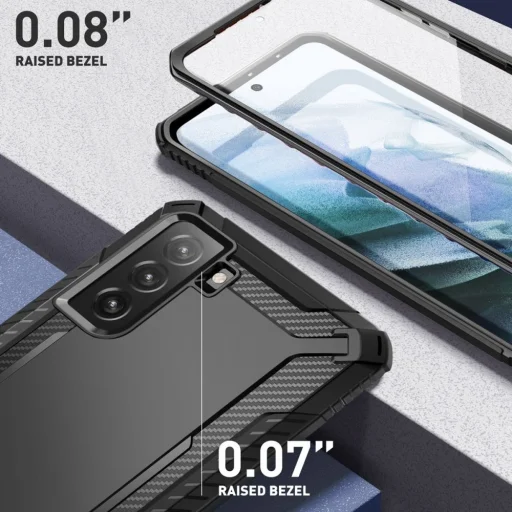 Samsung Galaxy S21 Supcase Clayco Xenon Tok Fekete - 5