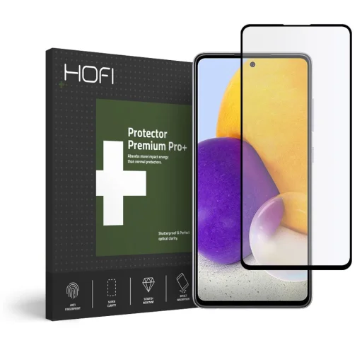 HOFI Glass Pro+ Hybrid temperált üvegfólia Samsung A72 fekete - 1