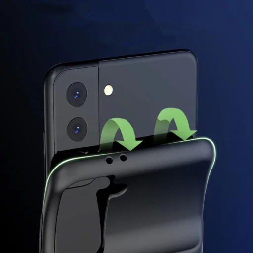 Samsung S21 Ultra Tech-Protect Powercase tok 4700mAh akkumulátorral fekete - 2