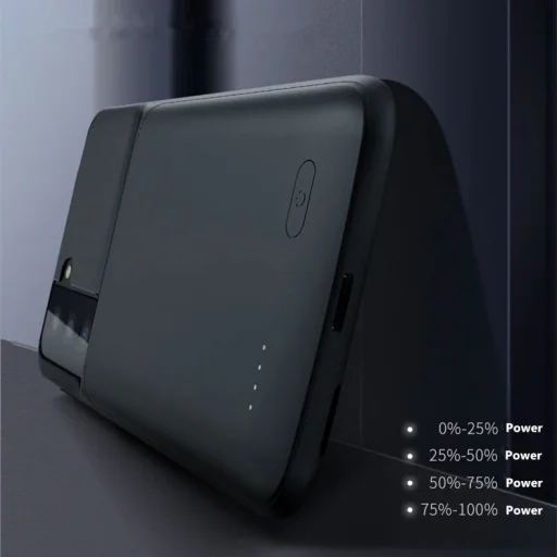 Samsung S21 Ultra Tech-Protect Powercase tok 4700mAh akkumulátorral fekete - 3