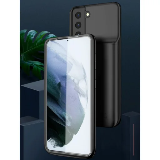 Samsung S21 Ultra Tech-Protect Powercase tok 4700mAh akkumulátorral fekete - 5
