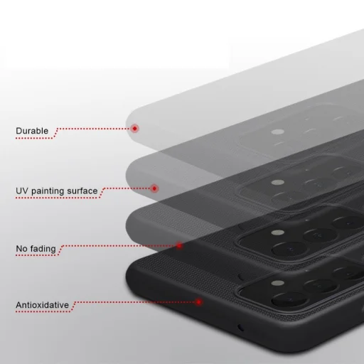 Samsung A72 fekete Nillkin Frosted Shield tok - 10