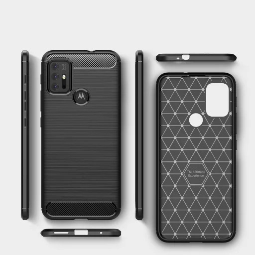 Motorola Moto G10/G30 Tech-Protect carbon mintájú TPU tok fekete - 8