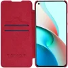 Nillkin Qin bőr fliptok Xiaomi Redmi Note 9T piros thumbnail