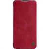 Nillkin Qin bőr fliptok Xiaomi Redmi Note 9T piros thumbnail