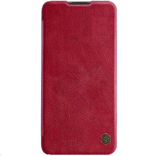 Nillkin Qin bőr fliptok Xiaomi Redmi Note 9T piros - 1
