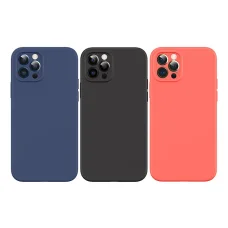 iPhone 12 Pro USAMS US-BH730 MagSafe Liquid Silicon tok narancssárga