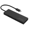 Cliptec RZR601 USB HUB adapter, elosztó USB Type-C - 3xUSB + microSD + SD Chimo aljzatokkal fekete thumbnail