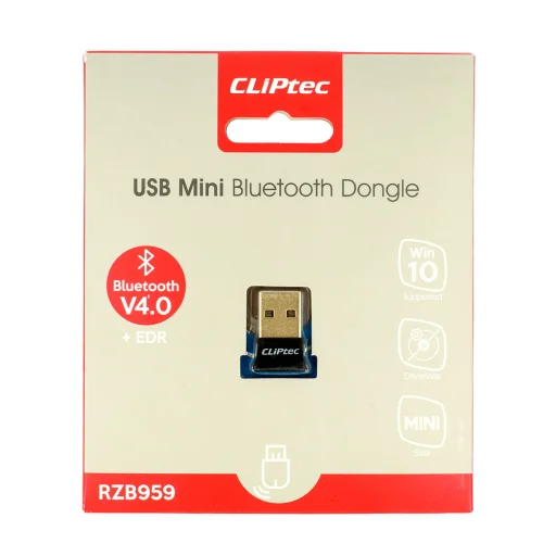 Cliptec RZC959 Bluetooth 4.0 adapter USB fekete - 3