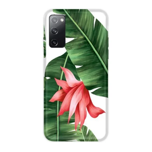 Casegadget páfrány és virág mintás tok Samsung S20 FE - 1