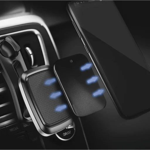 Mágnesezhető fém lap mágneses telefontartóhoz fekete - 2