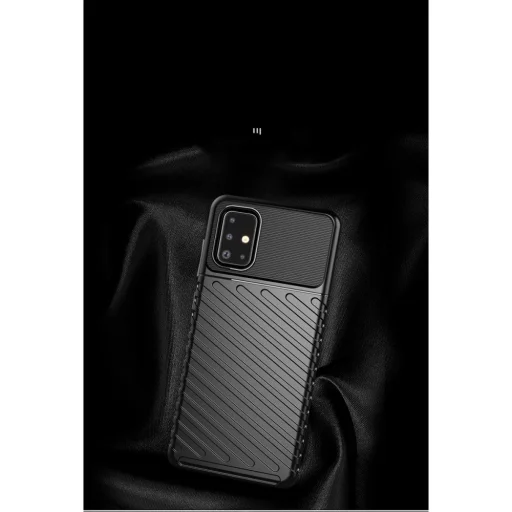 SAMSUNG GALAXY A71 Thunder fokozott védelmet biztosító flexibilis TPU tok fekete - 3