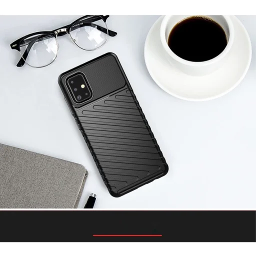 SAMSUNG GALAXY A71 Thunder fokozott védelmet biztosító flexibilis TPU tok fekete - 10