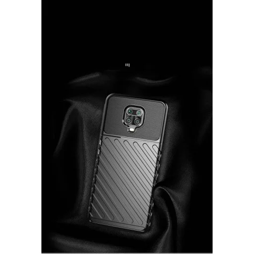 Xiaomi Redmi Note 9 Thunder fokozott védelmet biztosító flexibilis TPU tok fekete - 4