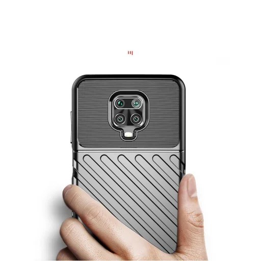 Xiaomi Redmi Note 9 Thunder fokozott védelmet biztosító flexibilis TPU tok fekete - 5