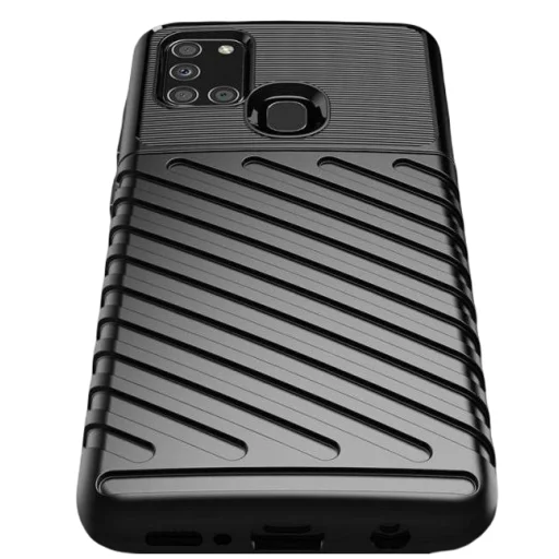 Thunder fokozott védelmet biztosító flexibilis TPU tok SAMSUNG GALAXY A21S fekete - 12