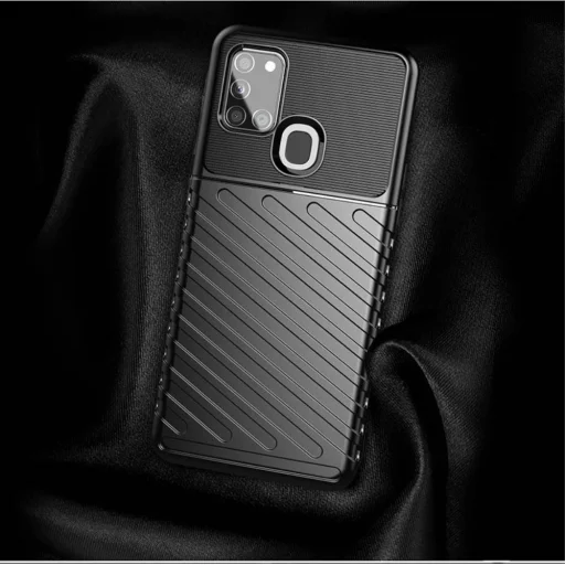 Thunder fokozott védelmet biztosító flexibilis TPU tok SAMSUNG GALAXY A21S fekete - 5