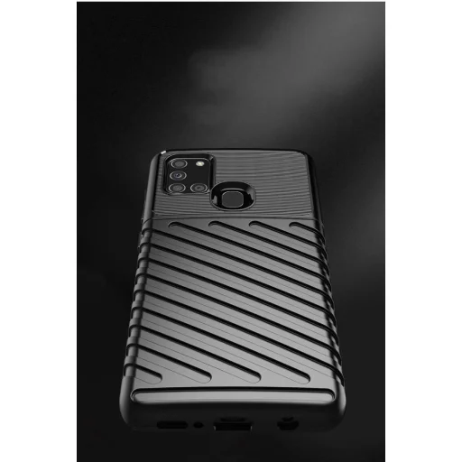 Thunder fokozott védelmet biztosító flexibilis TPU tok SAMSUNG GALAXY A21S fekete - 8
