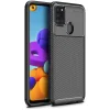 Armored szénszál mintájú TPU tok SAMSUNG GALAXY A21S fekete thumbnail