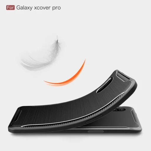 Armored szénszál mintájú TPU tok SAMSUNG GALAXY XCOVER PRO fekete - 7