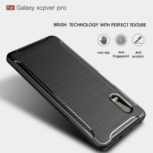 Armored szénszál mintájú TPU tok SAMSUNG GALAXY XCOVER PRO fekete - 3