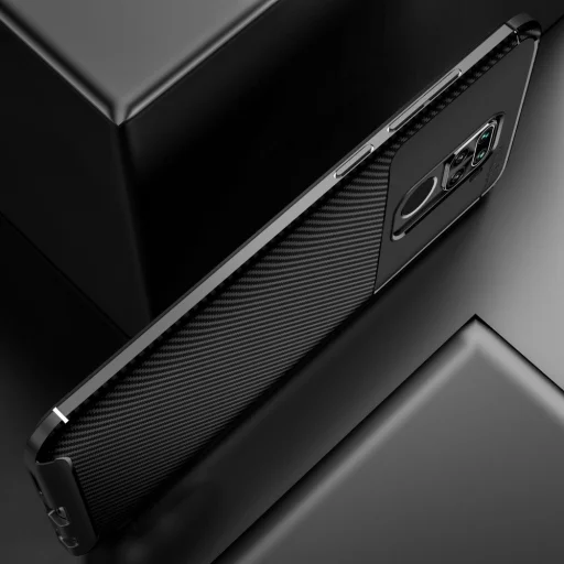 Armored szénszál mintájú TPU tok XIAOMI REDMI NOTE 9 fekete - 11