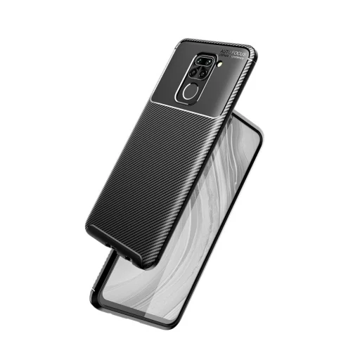 Armored szénszál mintájú TPU tok XIAOMI REDMI NOTE 9 fekete - 1
