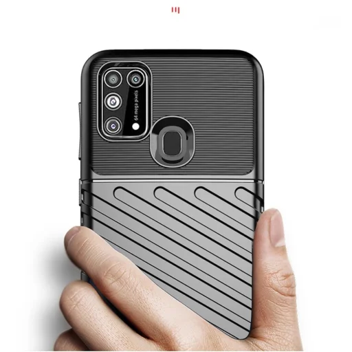 Thunder fokozott védelmet biztosító flexibilis TPU tok HUAWEI P SMART 2021 fekete - 4