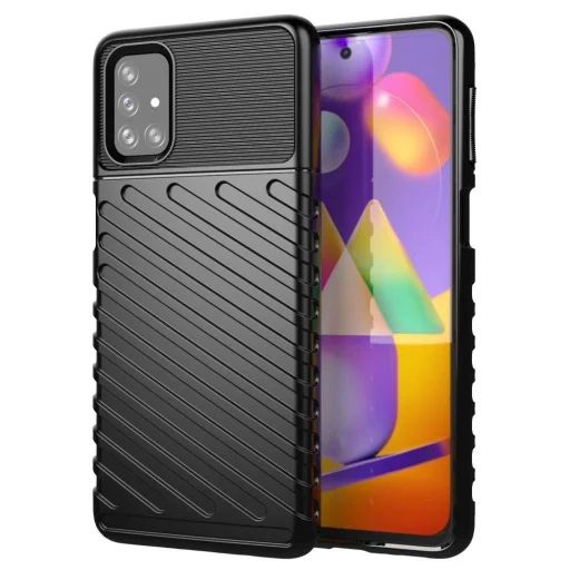 Thunder fokozott védelmet biztosító flexibilis TPU tok SAMSUNG GALAXY M31s fekete - 1