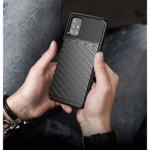 Thunder fokozott védelmet biztosító flexibilis TPU tok SAMSUNG GALAXY M31s fekete - 8