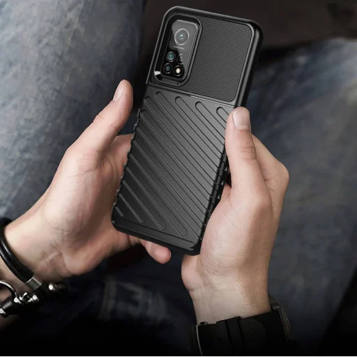 Thunder fokozott védelmet biztosító flexibilis TPU tok XIAOMI MI 10T / 10T PRO fekete - 7