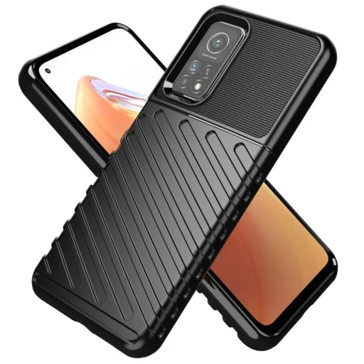 Thunder fokozott védelmet biztosító flexibilis TPU tok XIAOMI MI 10T / 10T PRO fekete - 2