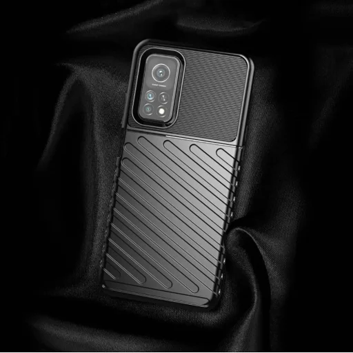 Thunder fokozott védelmet biztosító flexibilis TPU tok XIAOMI MI 10T / 10T PRO fekete - 3