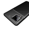 Samsung Galaxy A42 5G Armored szénszál mintájú TPU tok fekete - 7