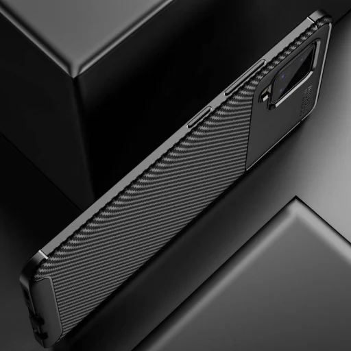 Armored szénszál mintájú TPU tok SAMSUNG GALAXY A42 5G kék - 5