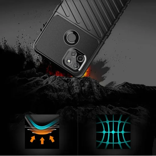 Thunder fokozott védelmet biztosító flexibilis TPU tok MOTOROLA MOTO G9 POWER fekete - 8
