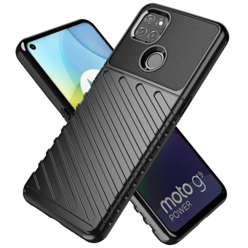 Thunder fokozott védelmet biztosító flexibilis TPU tok MOTOROLA MOTO G9 POWER fekete - 2