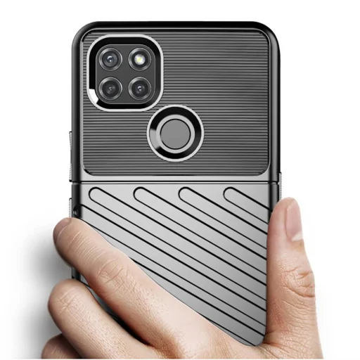 Thunder fokozott védelmet biztosító flexibilis TPU tok MOTOROLA MOTO G9 POWER fekete - 3