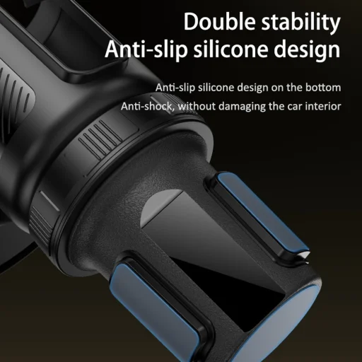 Yesido 4in1 (C274) - Pohártartó, Telefon Tartó és Apróságok Tároló, 720°-ban Állítható Szög, 4.7-7.2" - Fekete - 5