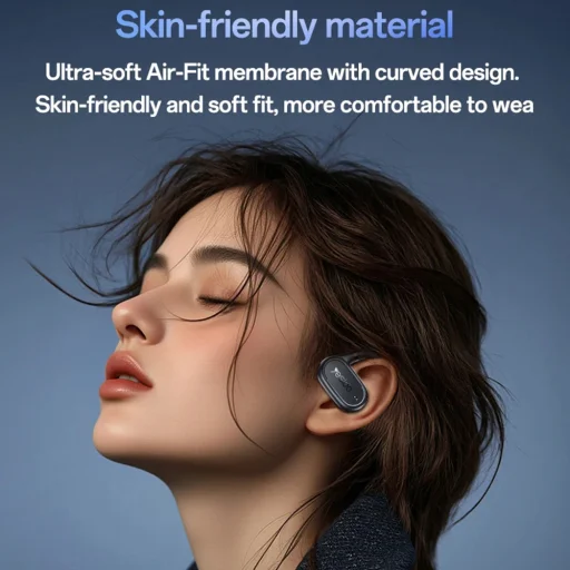 Yesido Vezeték nélküli fülhallgató (YSP25) - Bluetooth V5.3, Nyitott fül dizájn, IP54, 600mAh - Fekete - 4