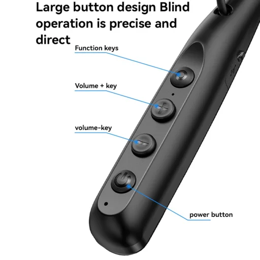 Yesido YSP22 Wireless fülhallgató - mágneses, nyakpánt kialakítás, Bluetooth V5.3, 500mAh, Type-C - fekete - 4